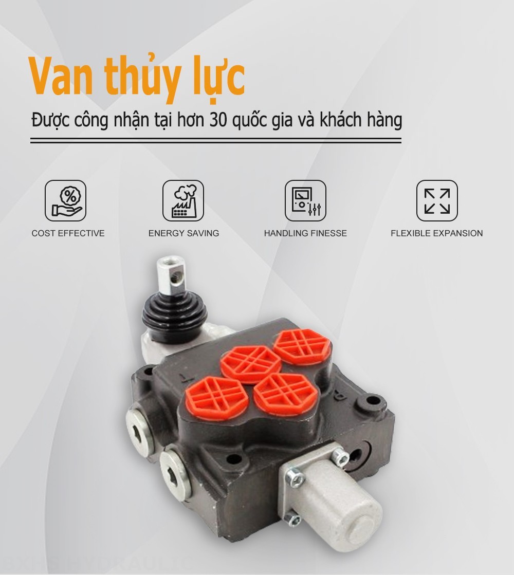 P120-G1 Điều khiển thủ công Xy lanh 1 Van định hướng khối liền