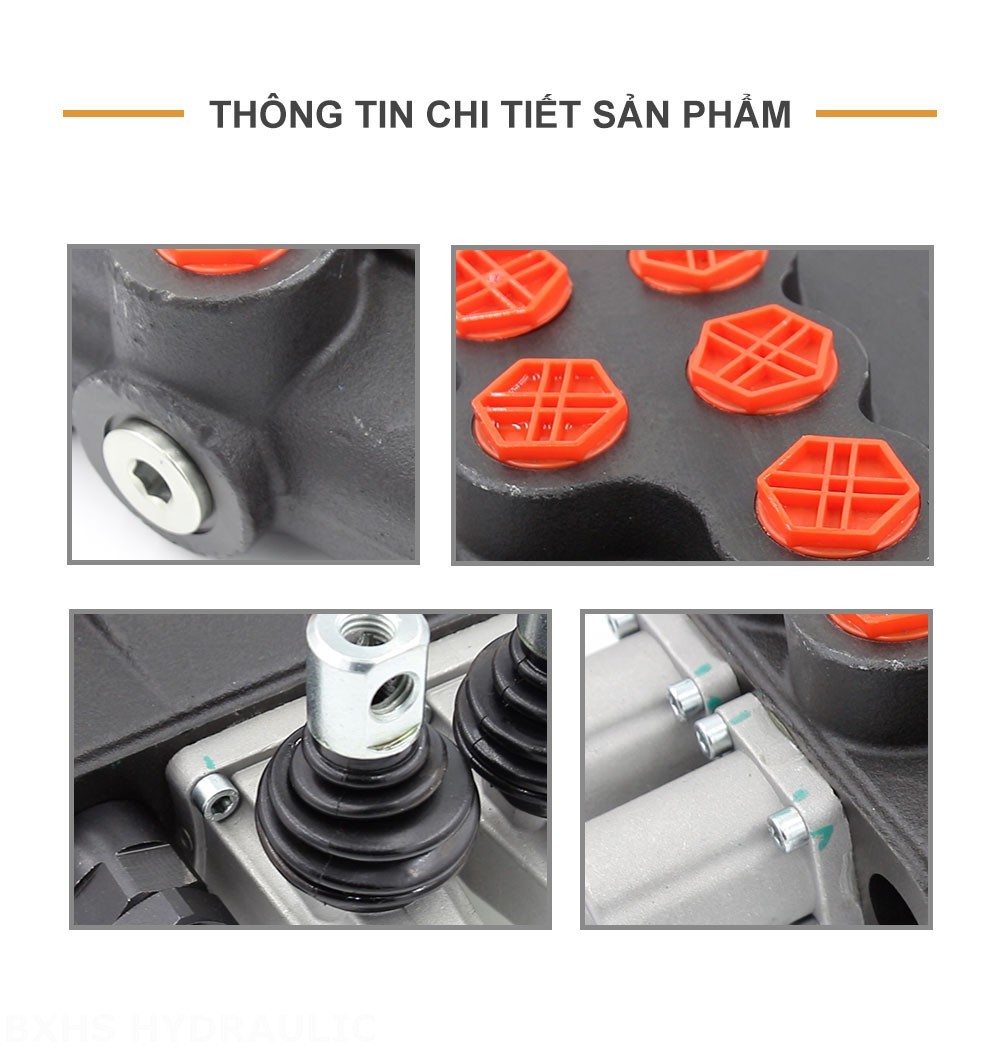 P120-G34-G1-OT Điều khiển thủ công Xy lanh 2 Van định hướng khối liền