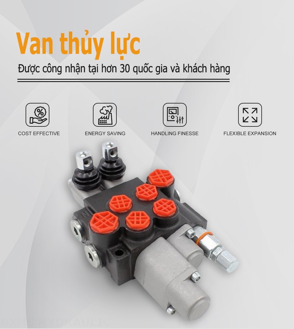 P40-AQF-G38-G12 Điều khiển thủ công Xy lanh 2 Van định hướng khối liền