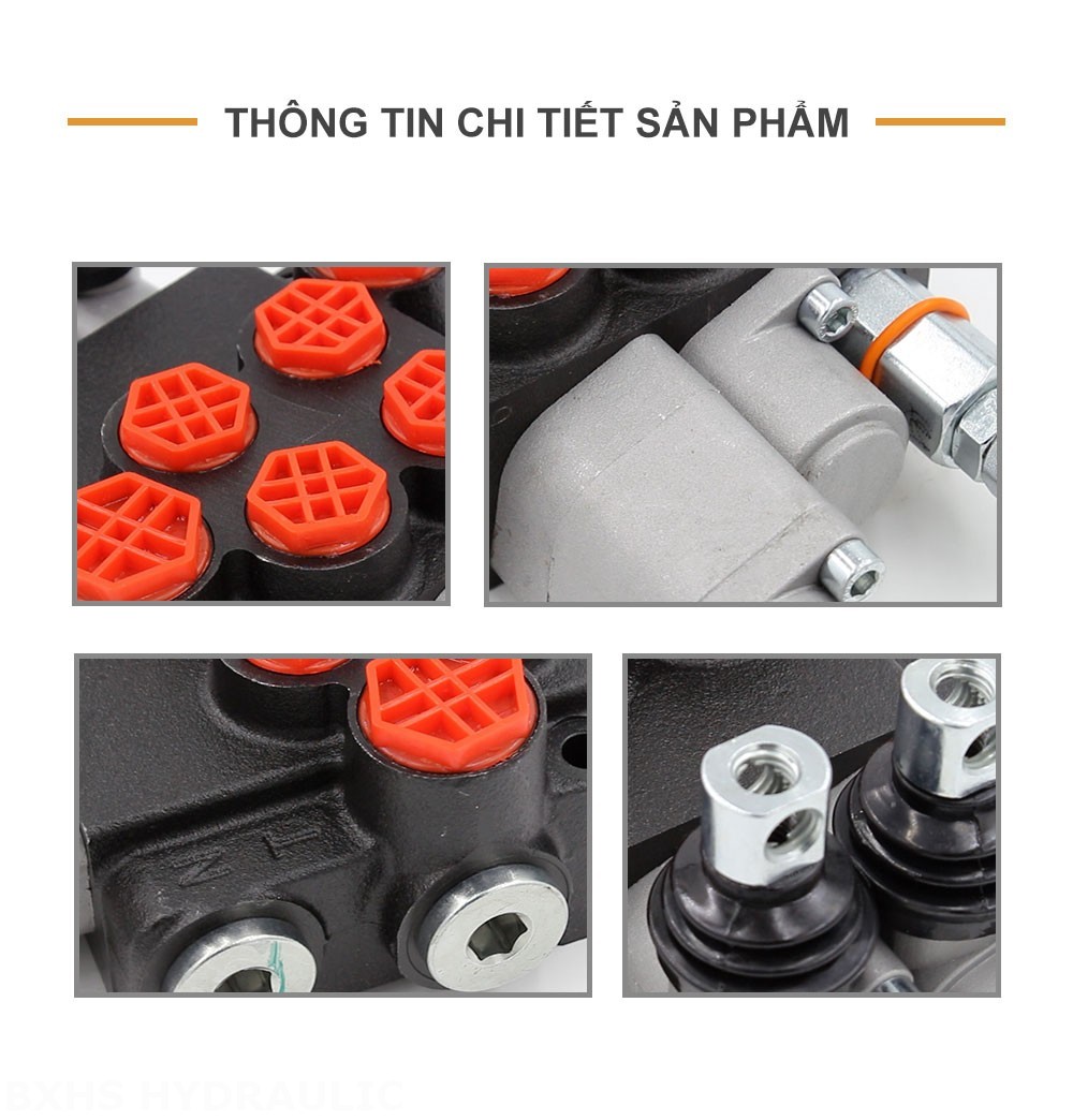 P40-AQF-G38-G12 Điều khiển thủ công Xy lanh 2 Van định hướng khối liền