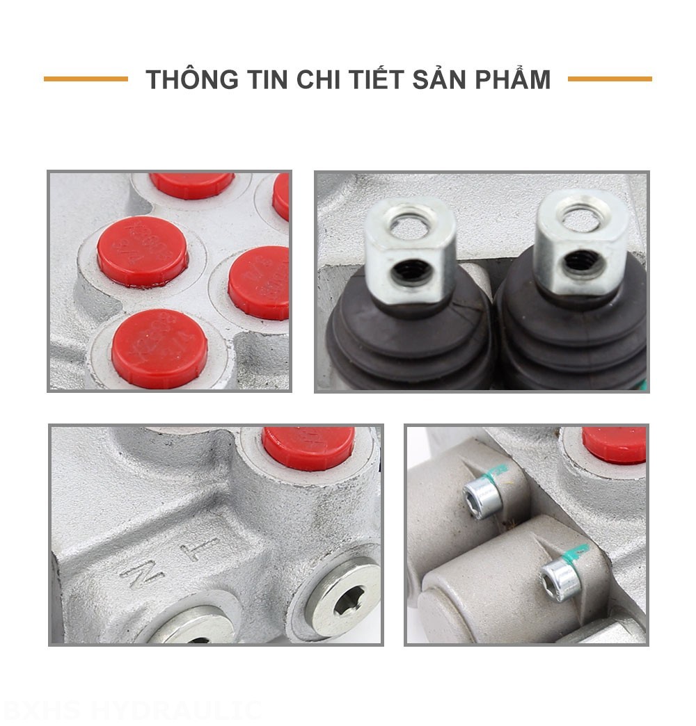 P40-DKL Điều khiển thủ công Xy lanh 2 Van định hướng khối liền