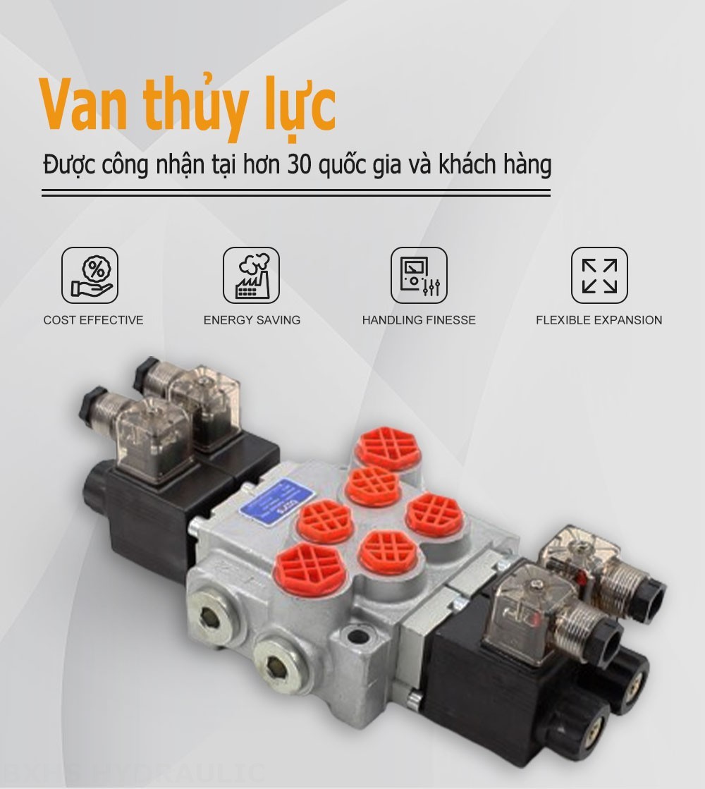 P40-DKL Biến áp Xy lanh 2 Van định hướng khối liền