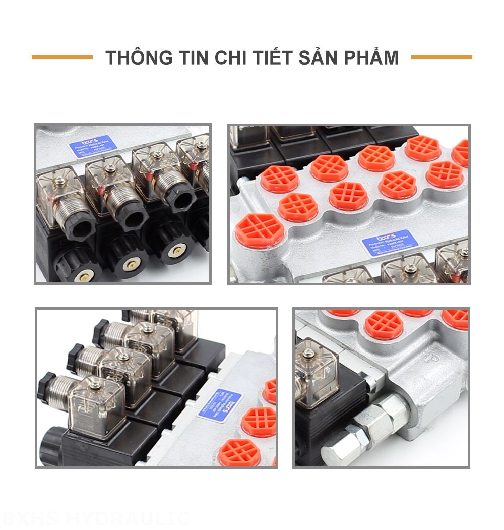 P40-DKL Biến áp Xy lanh 4 Van định hướng khối liền