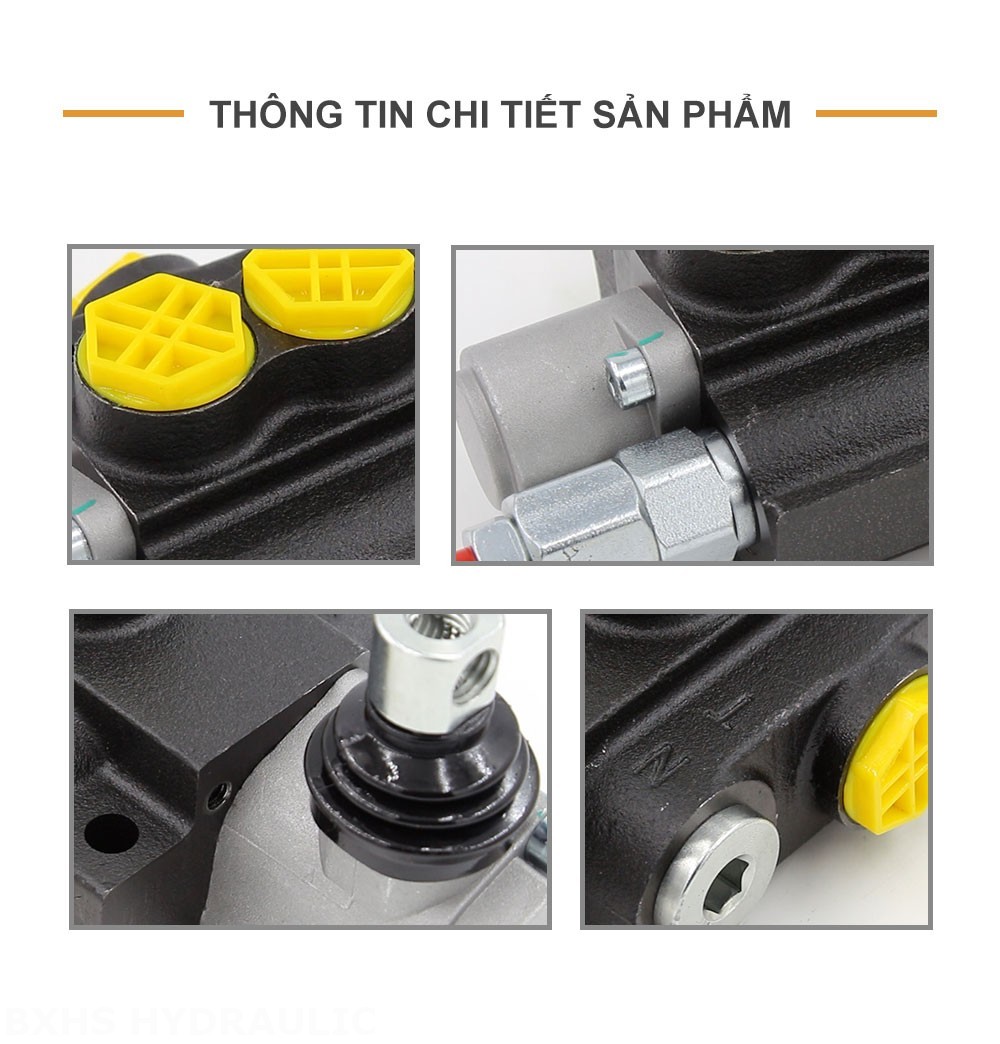 P40-G12-1OT Điều khiển thủ công Xy lanh 1 Van định hướng khối liền