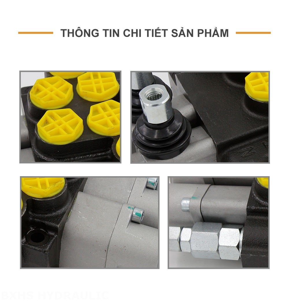 P40-G12-2OT Điều khiển thủ công Xy lanh 2 Van định hướng khối liền