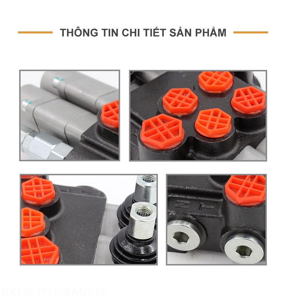 P40-G12-G38-2QTW Điều khiển thủ công Xy lanh 2 Van định hướng khối liền