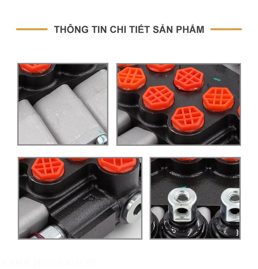 P40-G12-G38-3QTW Điều khiển thủ công Xy lanh 3 Van định hướng khối liền