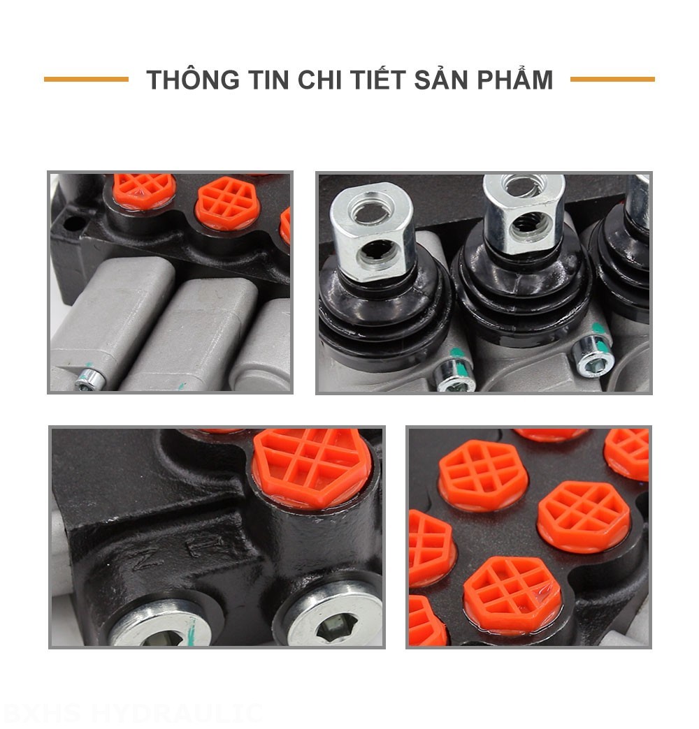 P40-G12-G38-OT-2QTW Điều khiển thủ công Xy lanh 3 Van định hướng khối liền