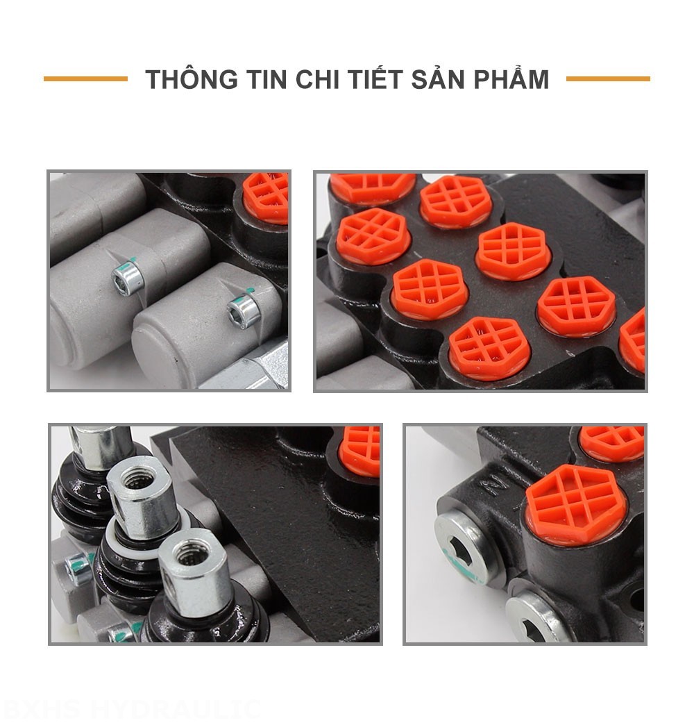 P40-G12-G38-OT-QTW-QTW1 Điều khiển thủ công Xy lanh 3 Van định hướng khối liền