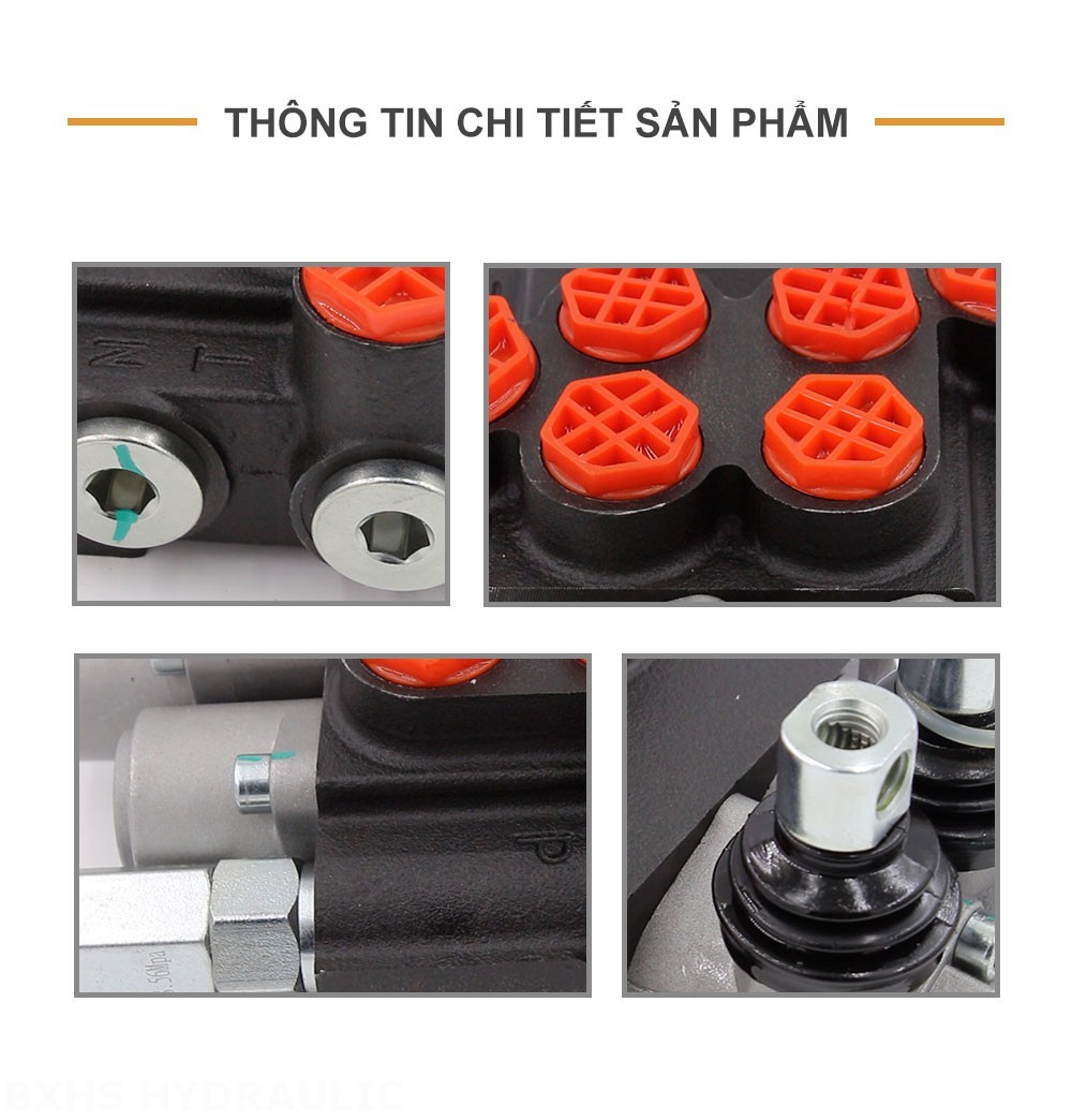 P40-G12-G38-OT-QTW Điều khiển thủ công Xy lanh 2 Van định hướng khối liền