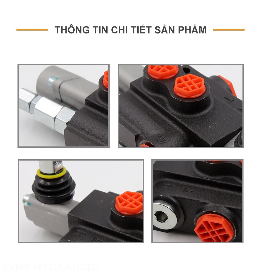 P40-G12-G38-OTW Điều khiển thủ công Xy lanh 1 Van định hướng khối liền