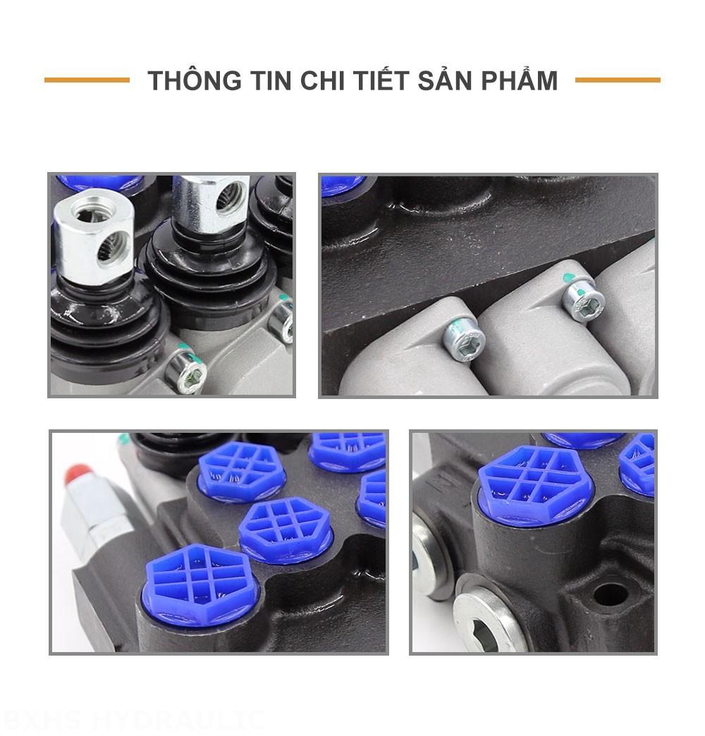 P40-G12-G38-OT Điều khiển thủ công Xy lanh 3 Van định hướng khối liền