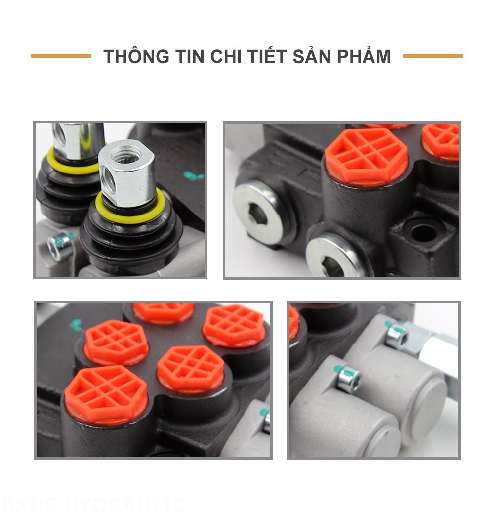 P40-G12-G38-OW Điều khiển thủ công Xy lanh 2 Van định hướng khối liền