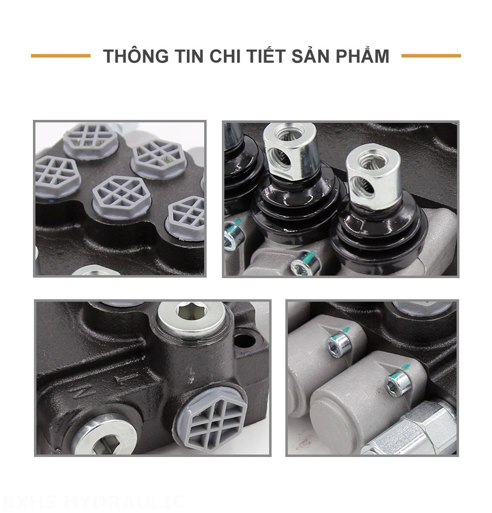 P40-G12-G38 Điều khiển thủ công Xy lanh 3 Van định hướng khối liền