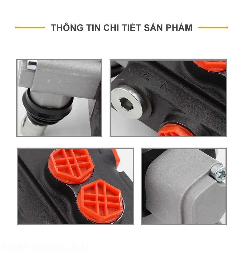 P40-G12-OT Điều khiển thủ công Xy lanh 1 Van định hướng khối liền