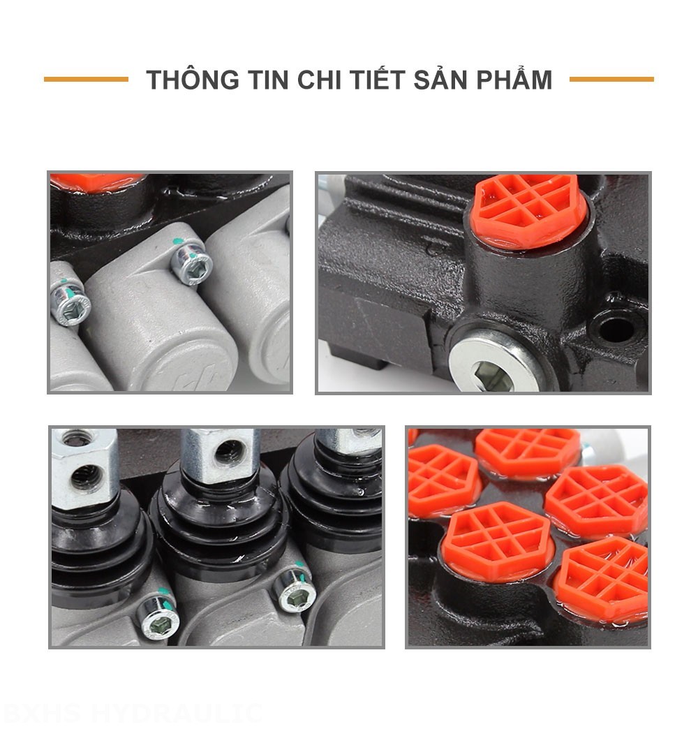 P40-G12-OT Điều khiển thủ công Xy lanh 3 Van định hướng khối liền