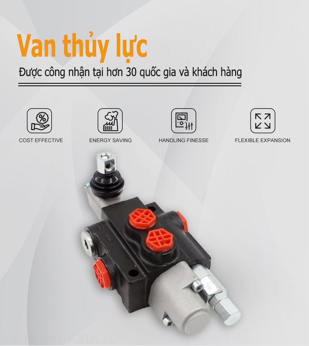 P40-G38-OT Điều khiển thủ công Xy lanh 1 Van định hướng khối liền