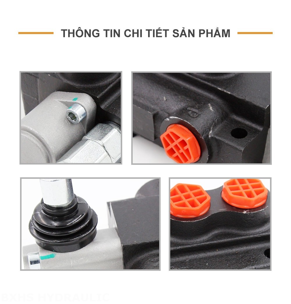 P40-G38 Điều khiển thủ công Xy lanh 1 Van định hướng khối liền