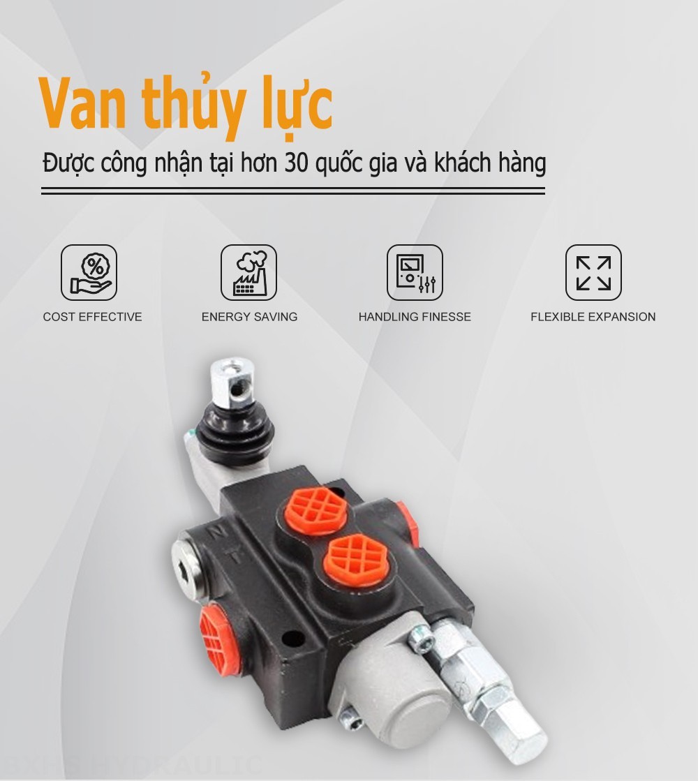 P40-OT Điều khiển thủ công Xy lanh 1 Van định hướng khối liền