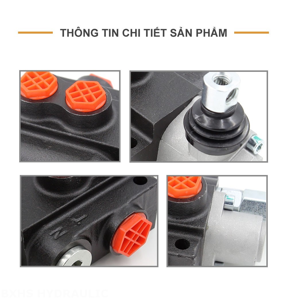 P40-OT Điều khiển thủ công Xy lanh 1 Van định hướng khối liền