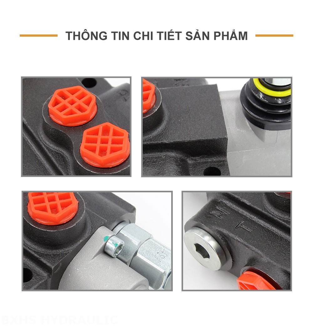 P40-OW Điều khiển thủ công Xy lanh 1 Van định hướng khối liền