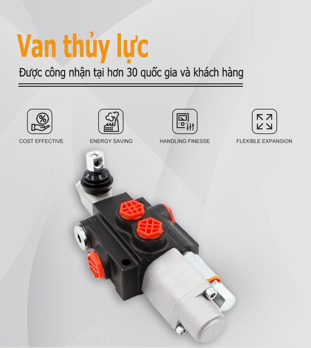 P40-QTW1 Điều khiển thủ công Xy lanh 1 Van định hướng khối liền