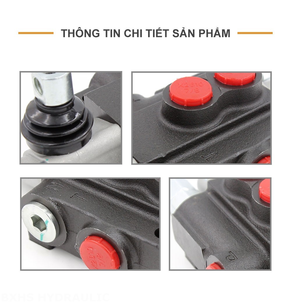 P40-U34 Điều khiển thủ công Xy lanh 1 Van định hướng khối liền