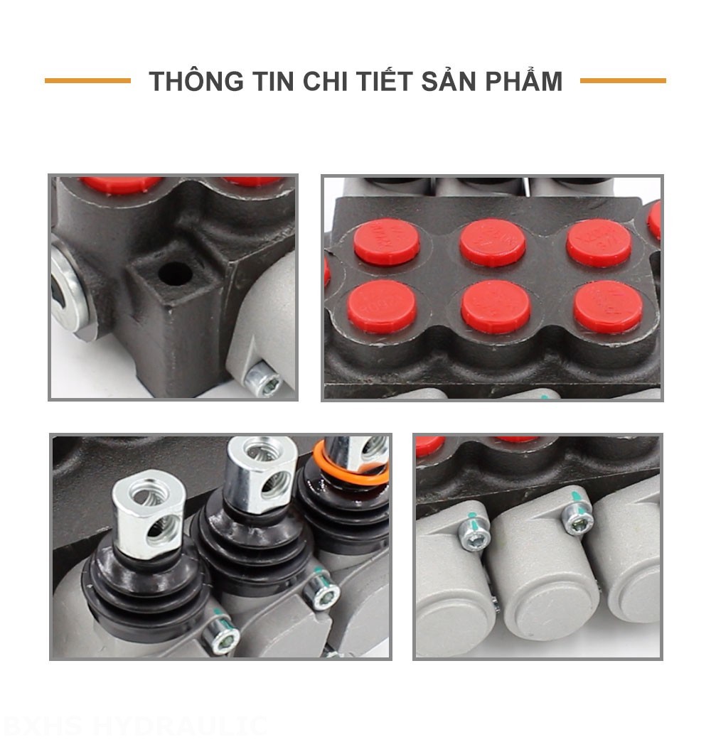 P40-U78-U34-2OT-YW Điều khiển thủ công Xy lanh 3 Van định hướng khối liền