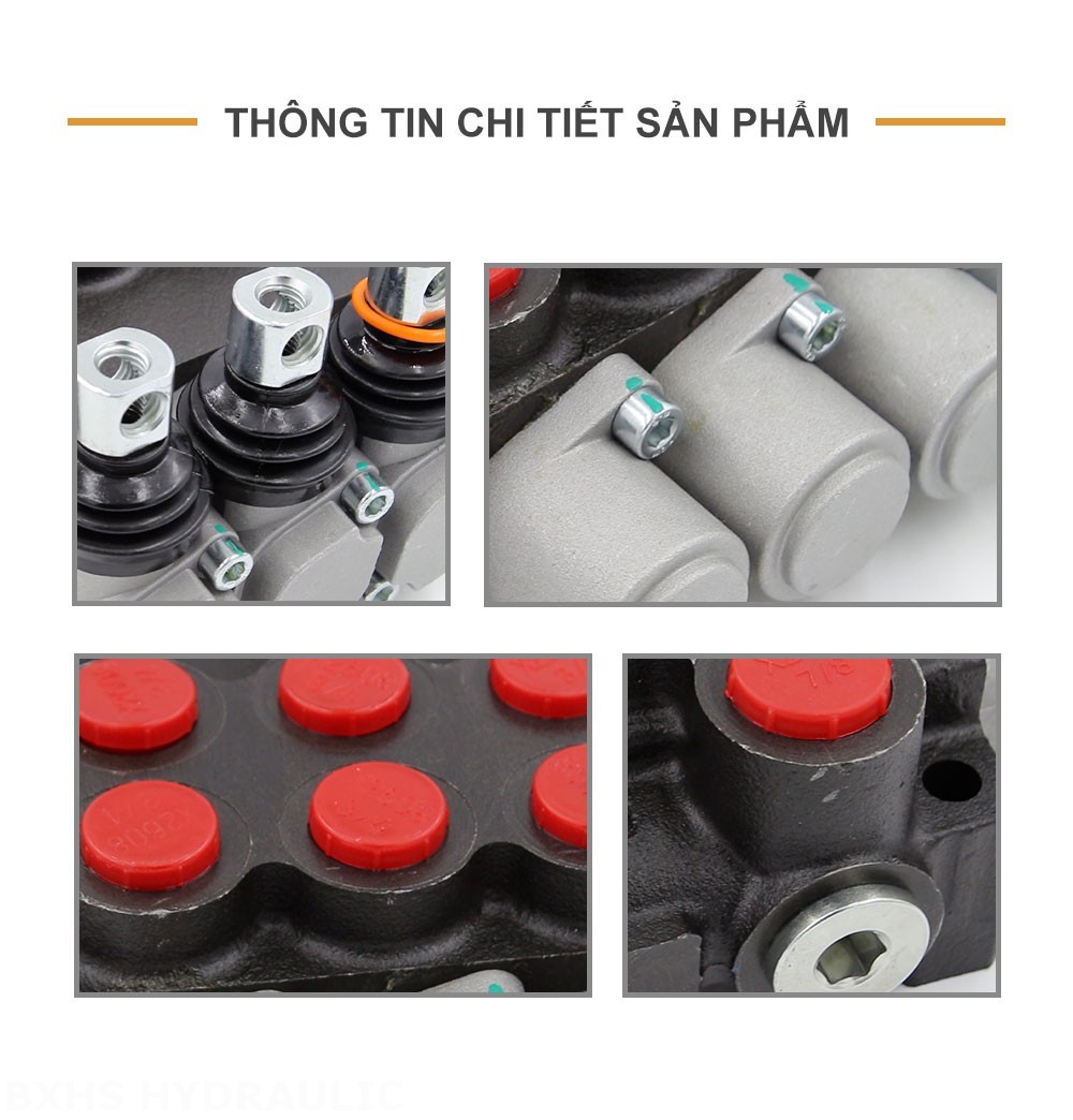 P40-U78-U34-OT-YW Điều khiển thủ công Xy lanh 2 Van định hướng khối liền