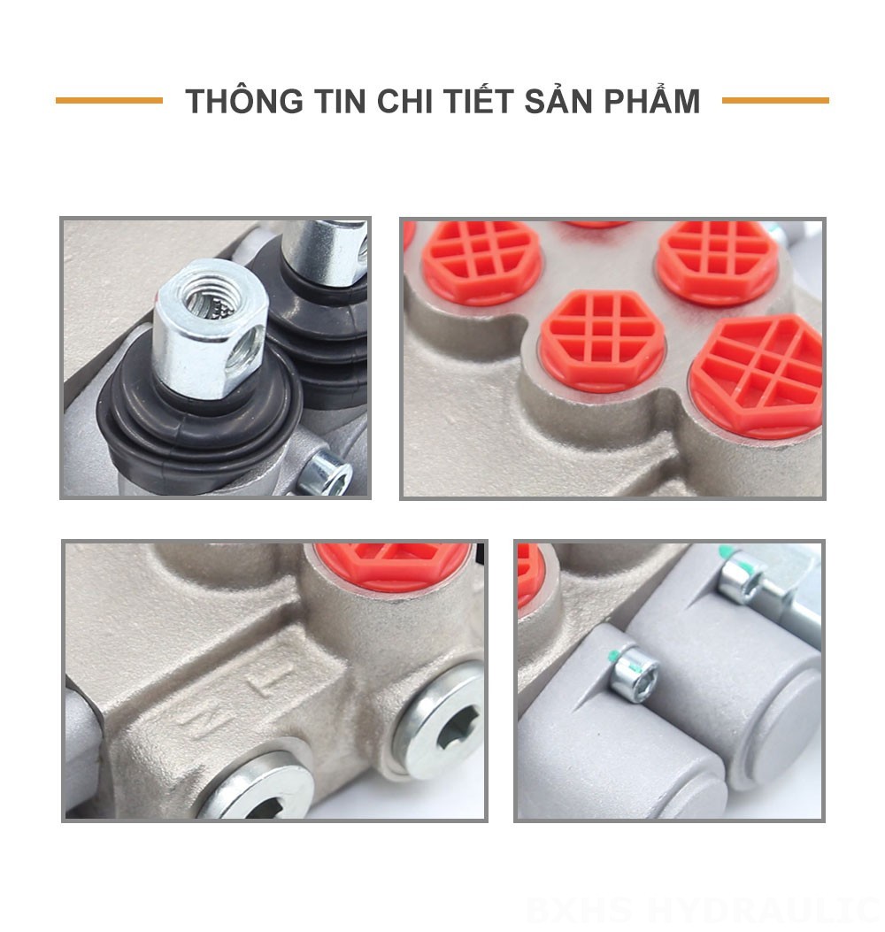 P40-XNHJ Điều khiển thủ công Xy lanh 2 Van điều hướng Monoblock