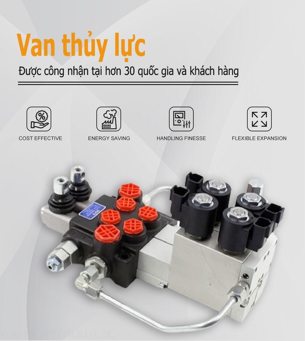 P40 Điện khí-thủy lực Xy lanh 2 Van định hướng khối liền