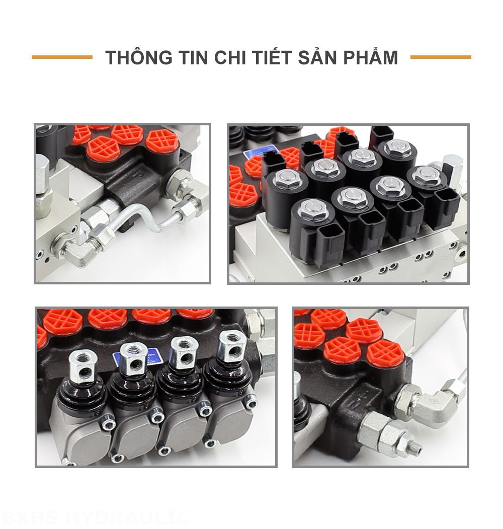 P40 Điện khí-thủy lực Xy lanh 4 Van định hướng khối liền