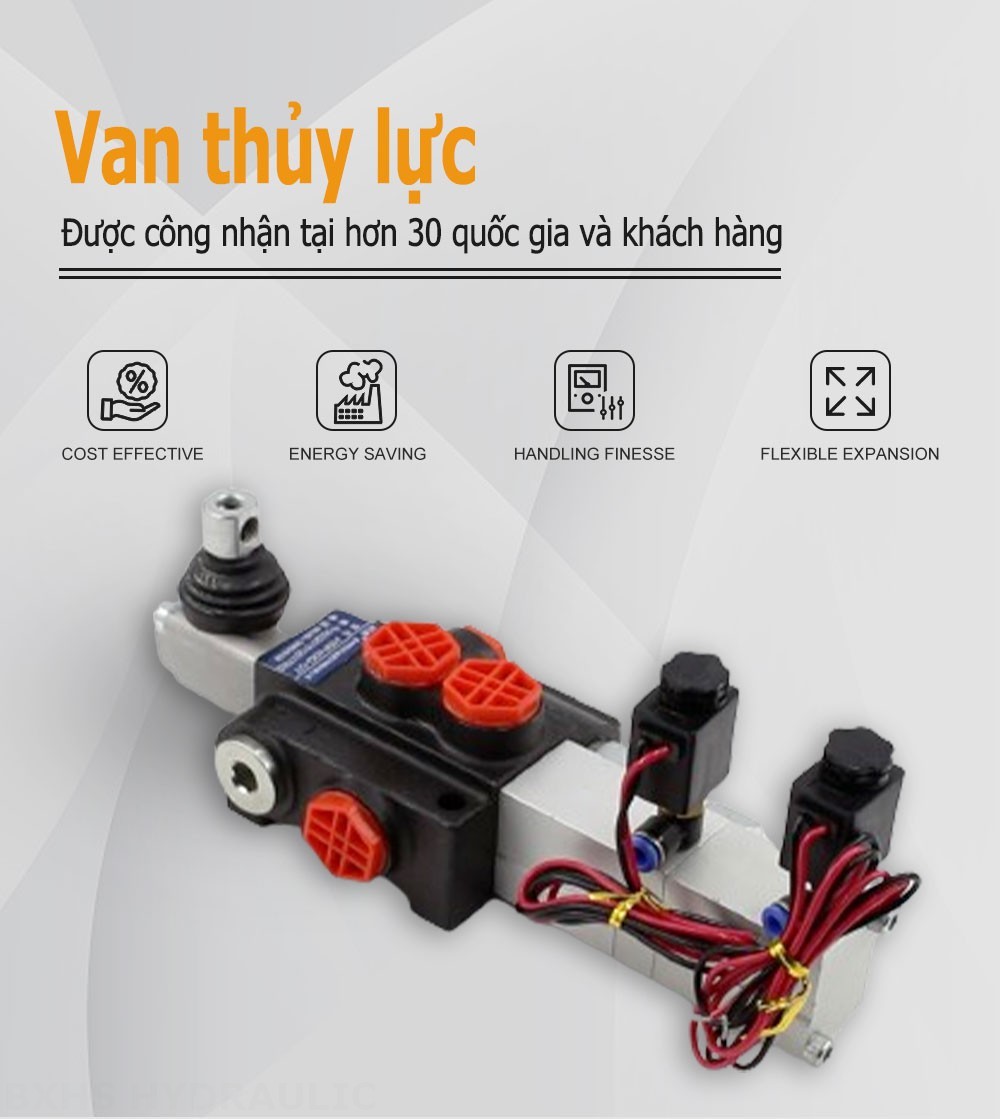 P40 Điện khí-khí nén Xy lanh 1 Van định hướng khối liền