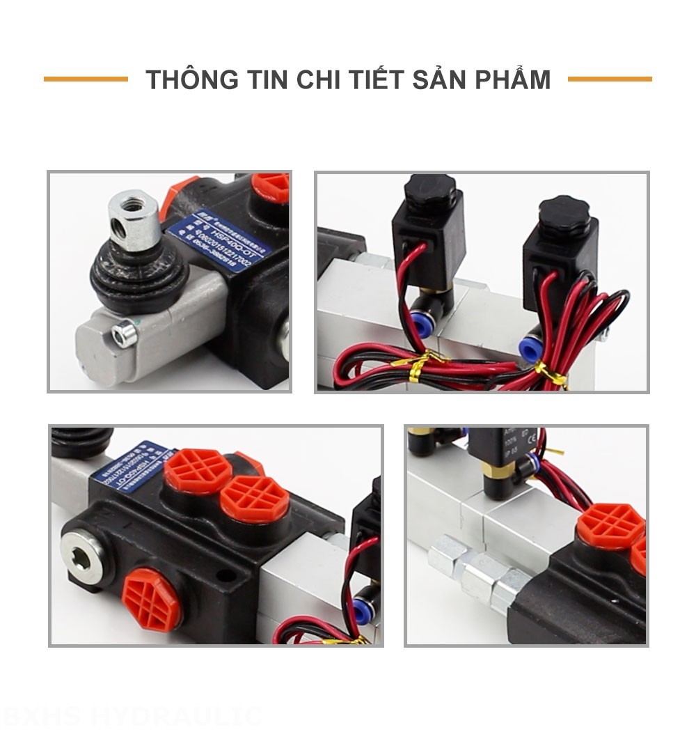 P40 Điện khí-khí nén Xy lanh 1 Van định hướng khối liền