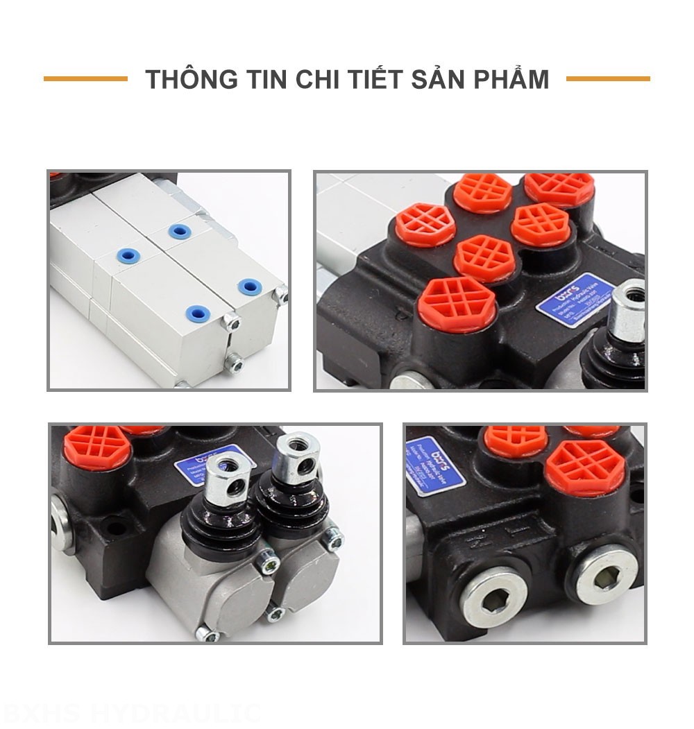 P40 Khí nén Xy lanh 2 Van định hướng khối liền