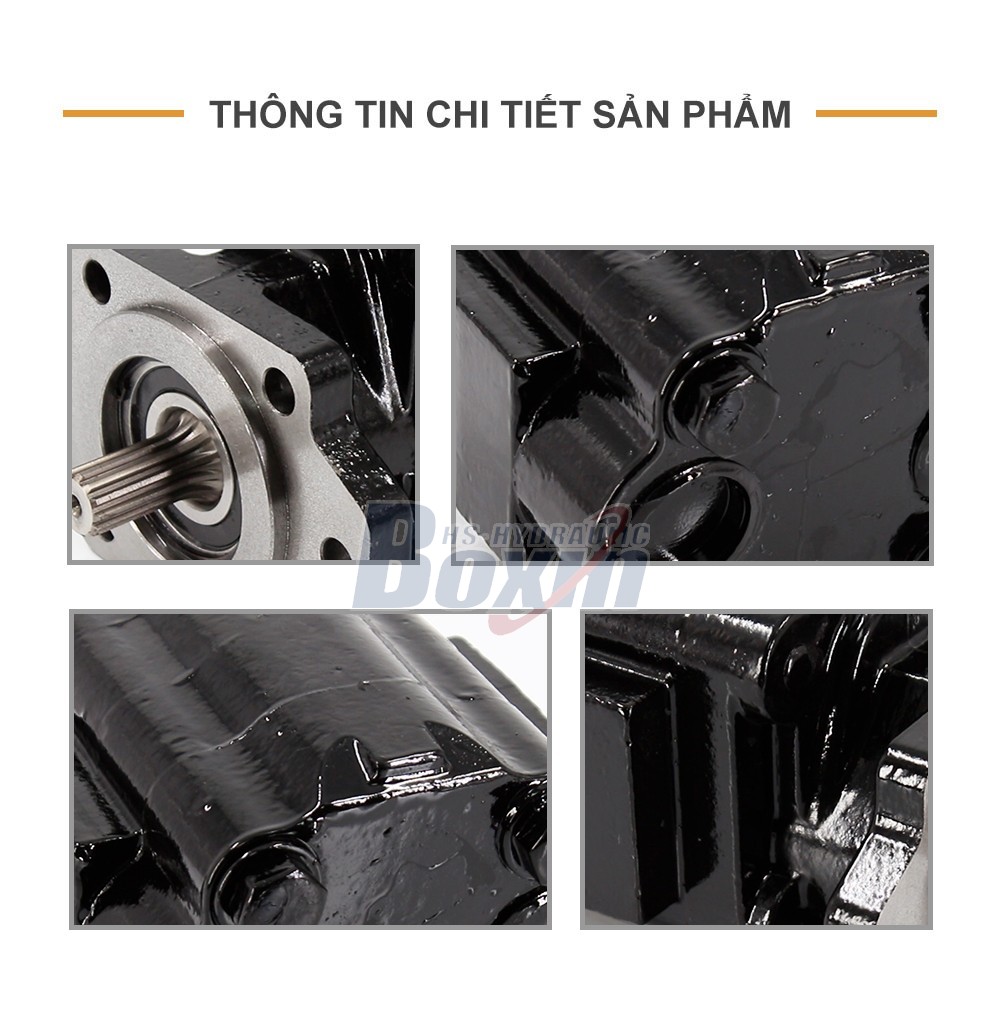 P51A646TEYR25-25 104.5 cc/vòng Áp suất 16 MPa (2320 psi) Bơm bánh răng thủy lực