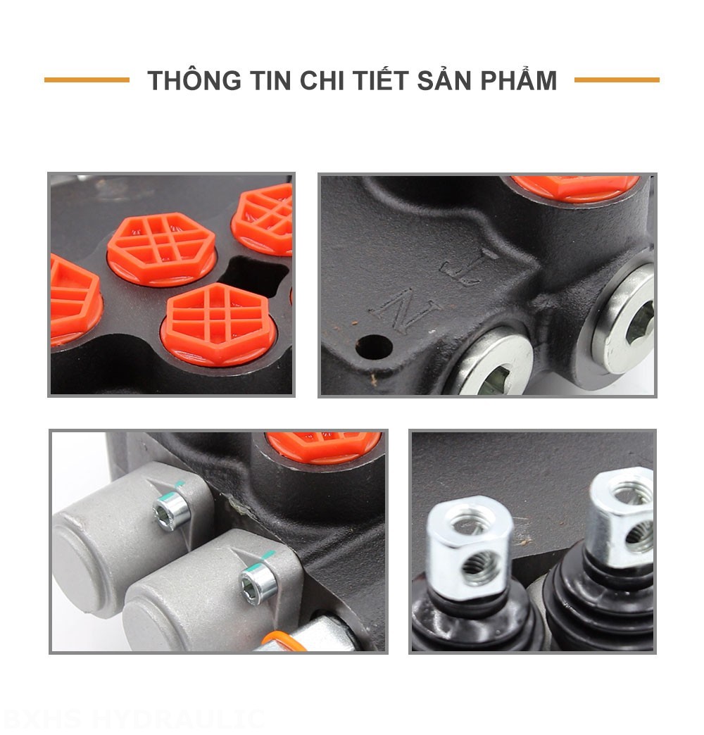 P80-AQF-G34-G12-2OT Điều khiển thủ công Xy lanh 2 Van định hướng khối liền