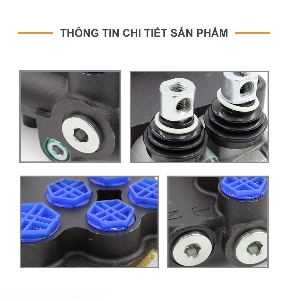 P80-G12-G38-QW Điều khiển thủ công Xy lanh 2 Van định hướng khối liền