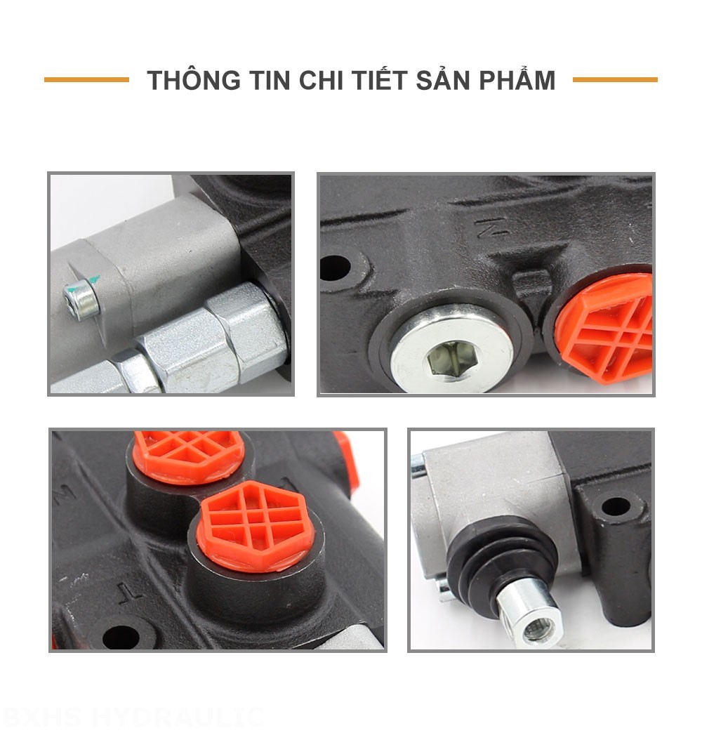 P80-G12-QTW Điều khiển thủ công Xy lanh 1 Van định hướng khối liền