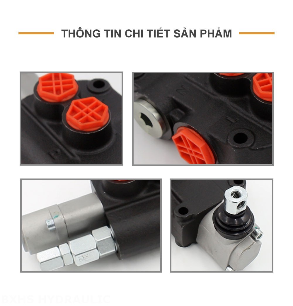 P80-G34-1OT Điều khiển thủ công Xy lanh 1 Van định hướng khối liền