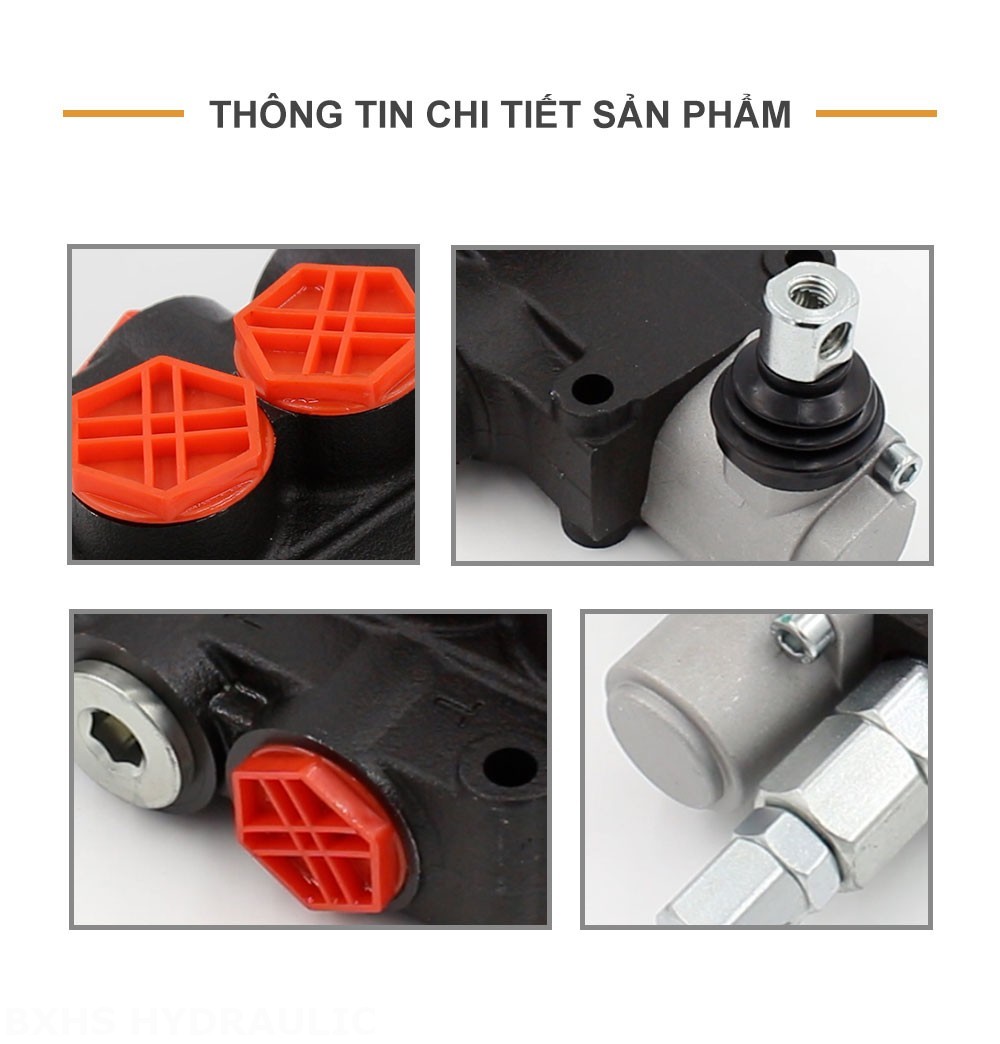 P80-G34-OT Điều khiển thủ công Xy lanh 1 Van định hướng khối liền