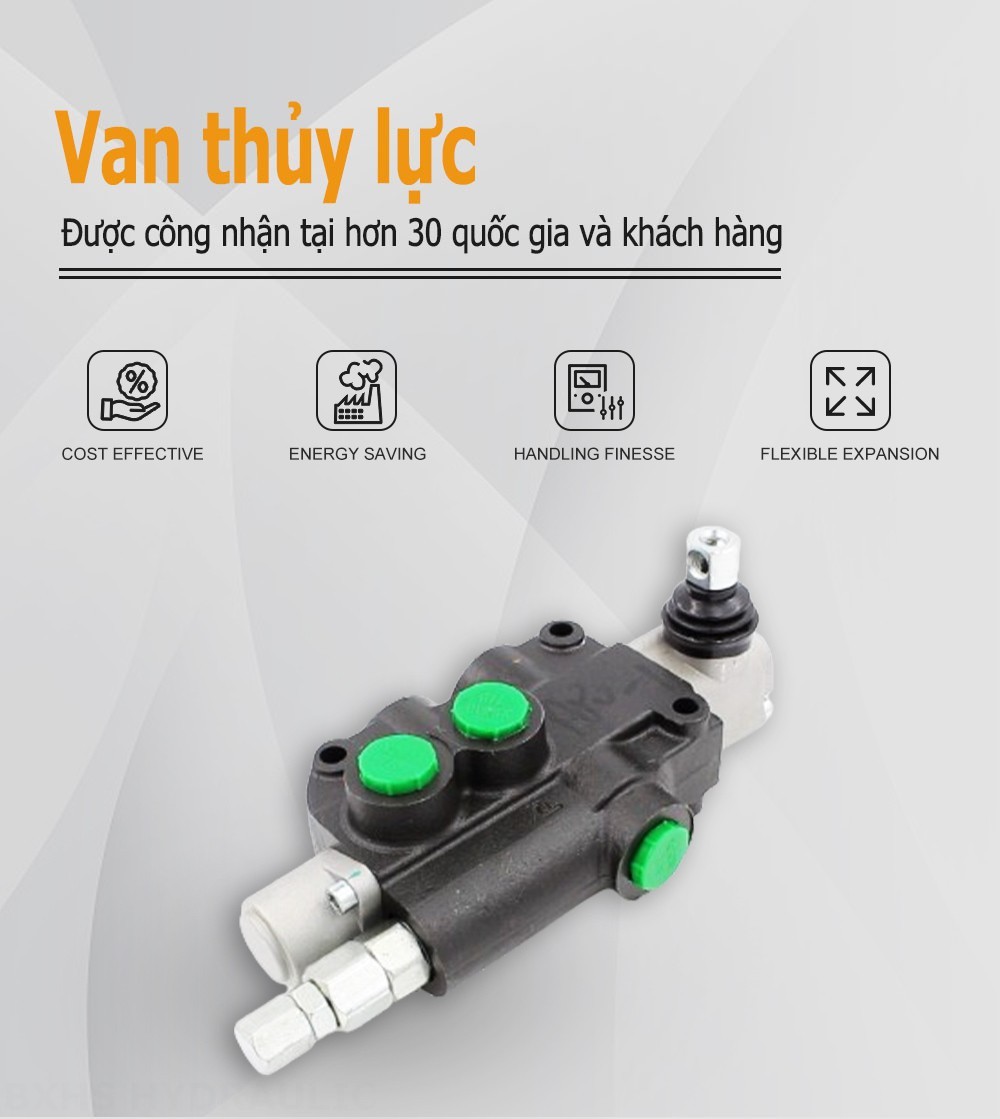 P80-LDG-U78-OT Điều khiển thủ công Xy lanh 1 Van định hướng khối liền