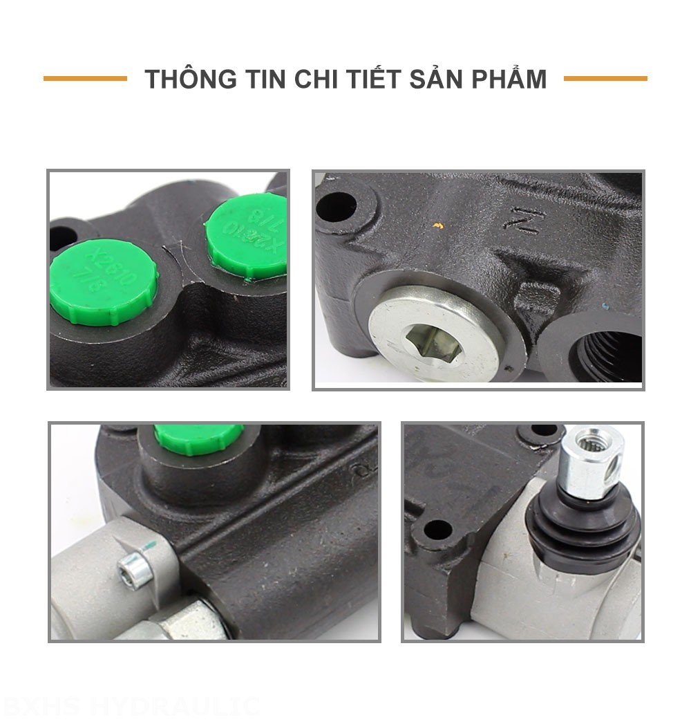 P80-LDG-U78-OT Điều khiển thủ công Xy lanh 1 Van định hướng khối liền