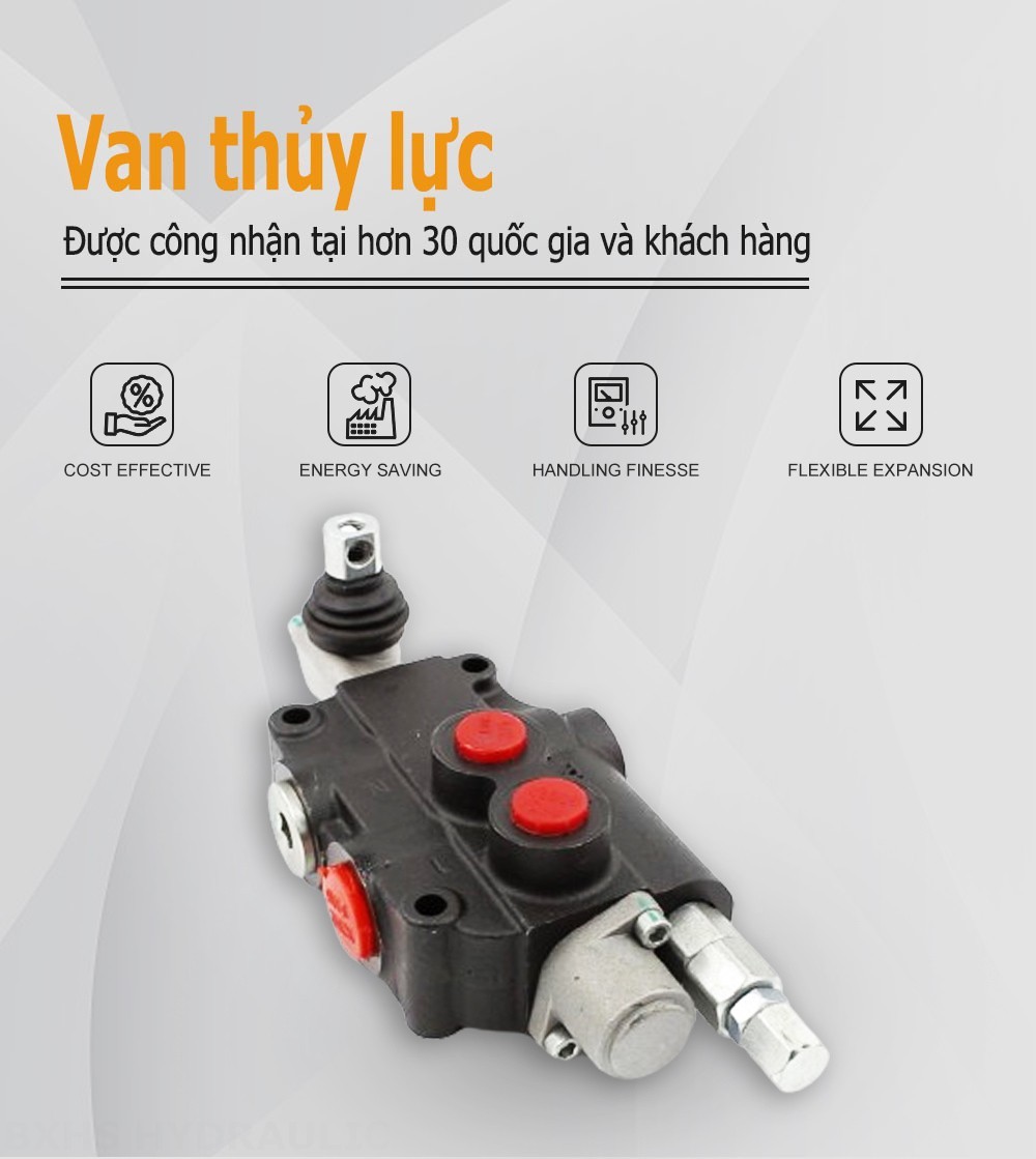 P80-U116-U78 Điều khiển thủ công Xy lanh 1 Van định hướng khối liền