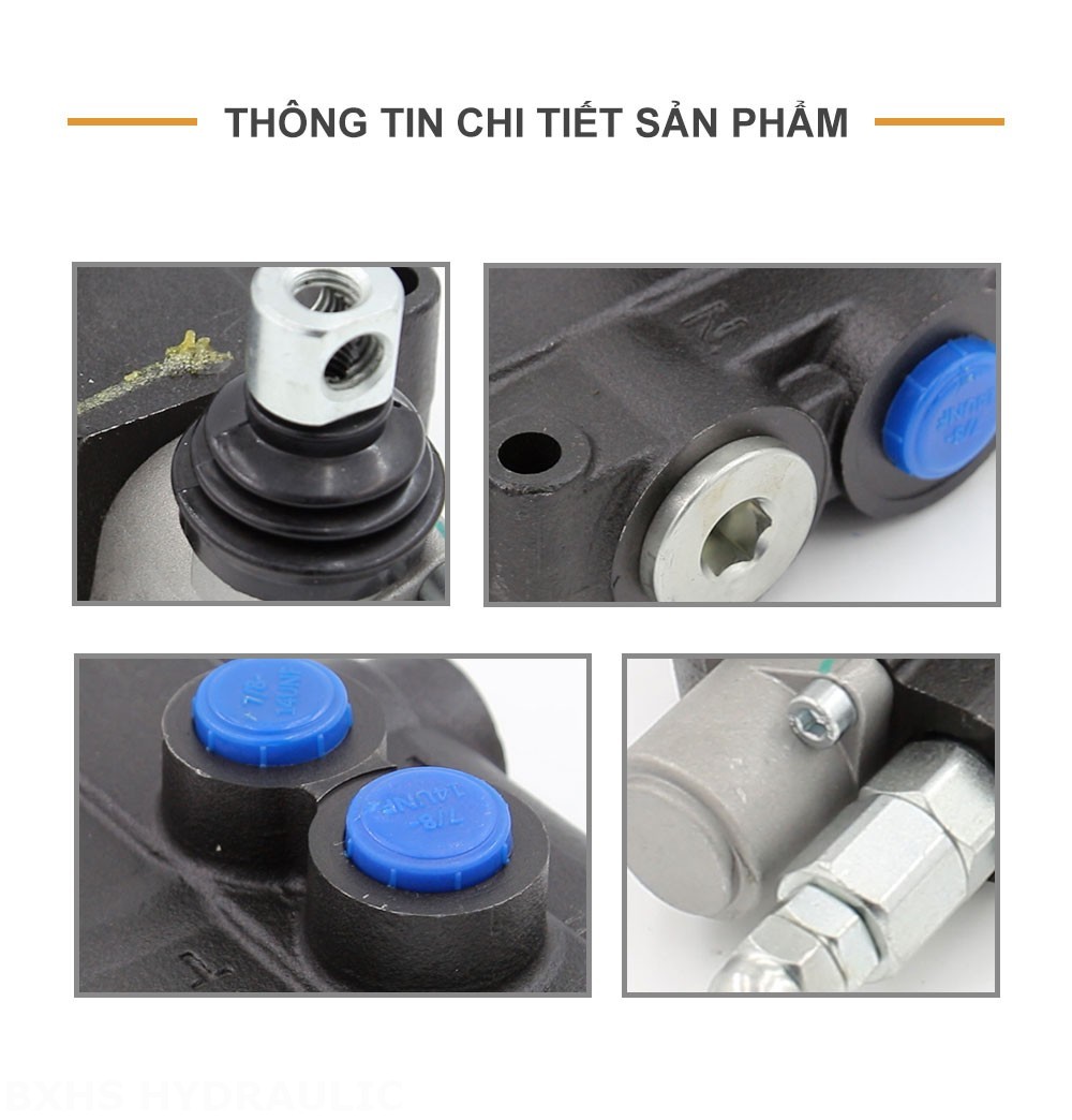 P80-U78-1OT Điều khiển thủ công Xy lanh 1 Van định hướng khối liền