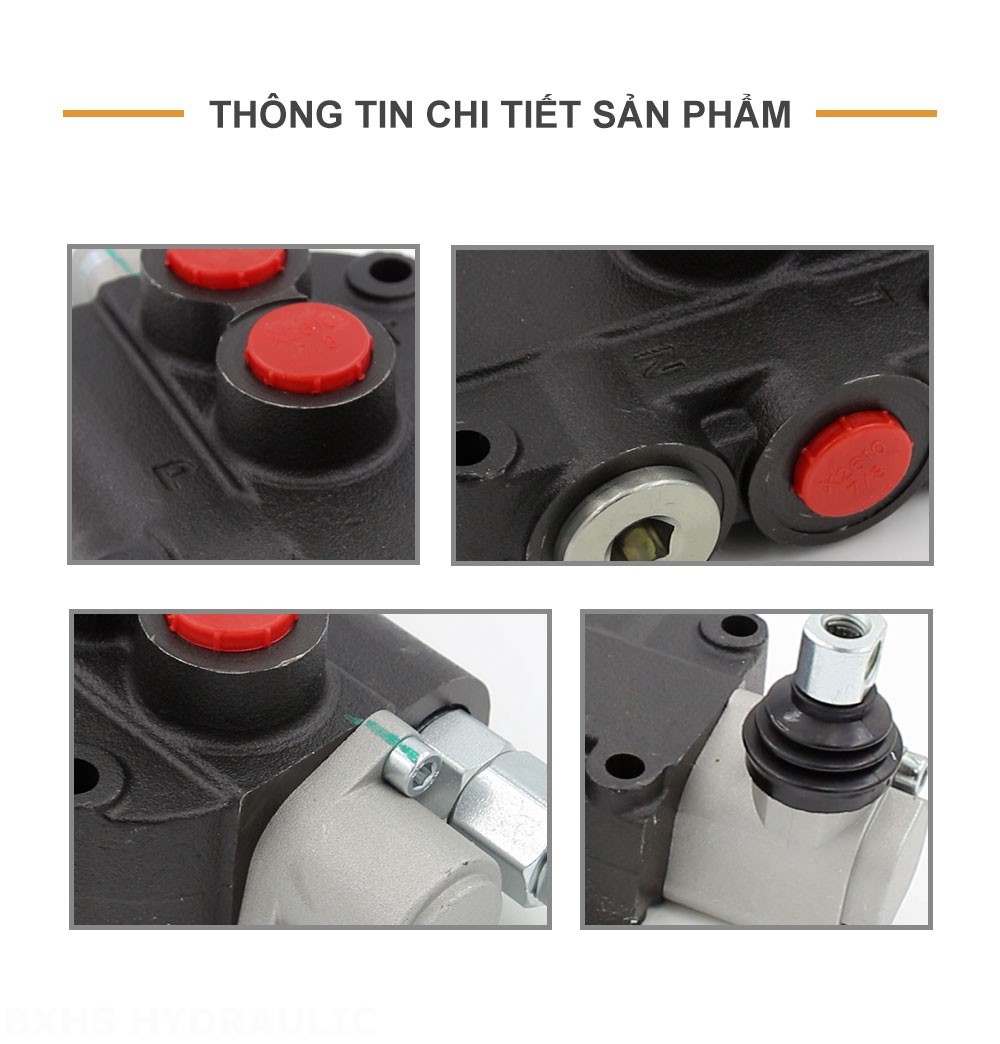 P80-U78-OT Điều khiển thủ công Xy lanh 1 Van định hướng khối liền