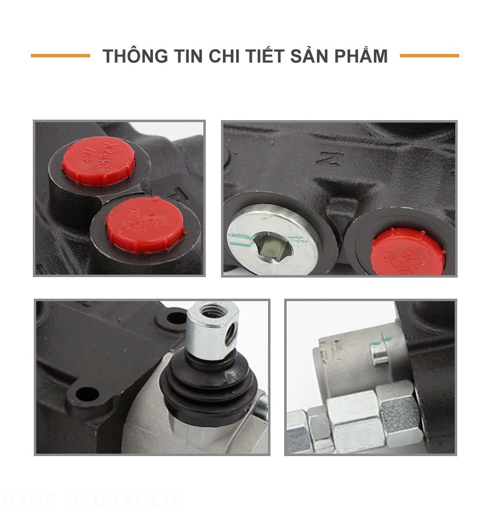 P80-U78 Điều khiển thủ công Xy lanh 1 Van định hướng khối liền