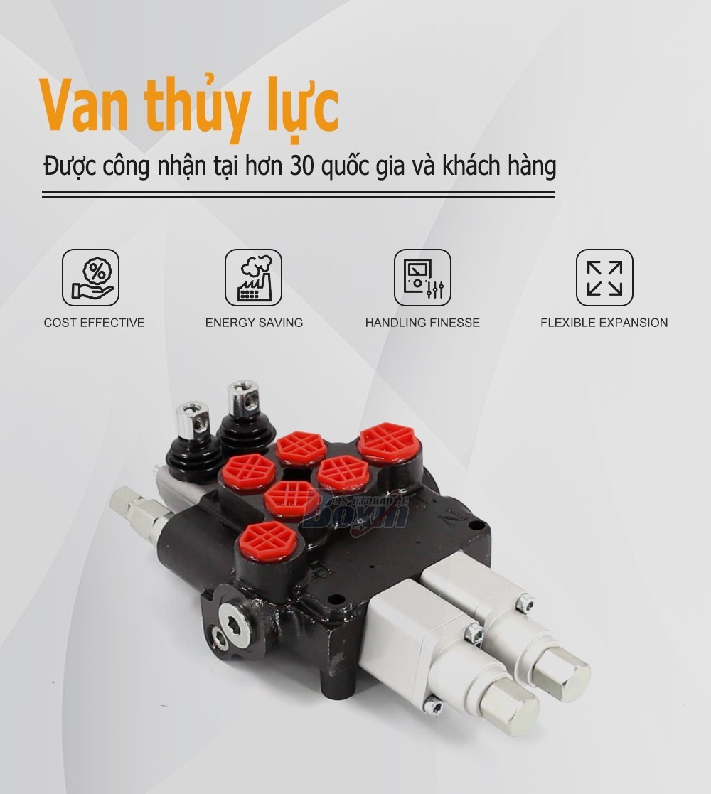 P80AFT-2QTW1 Điều khiển thủ công 2 ống Van điều hướng