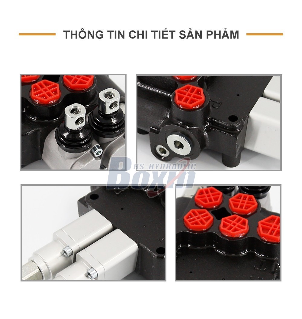 P80AFT-2QTW1 Điều khiển thủ công 2 ống Van điều hướng
