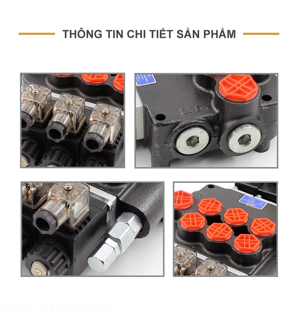 P80 Biến áp Xy lanh 3 Van định hướng khối liền